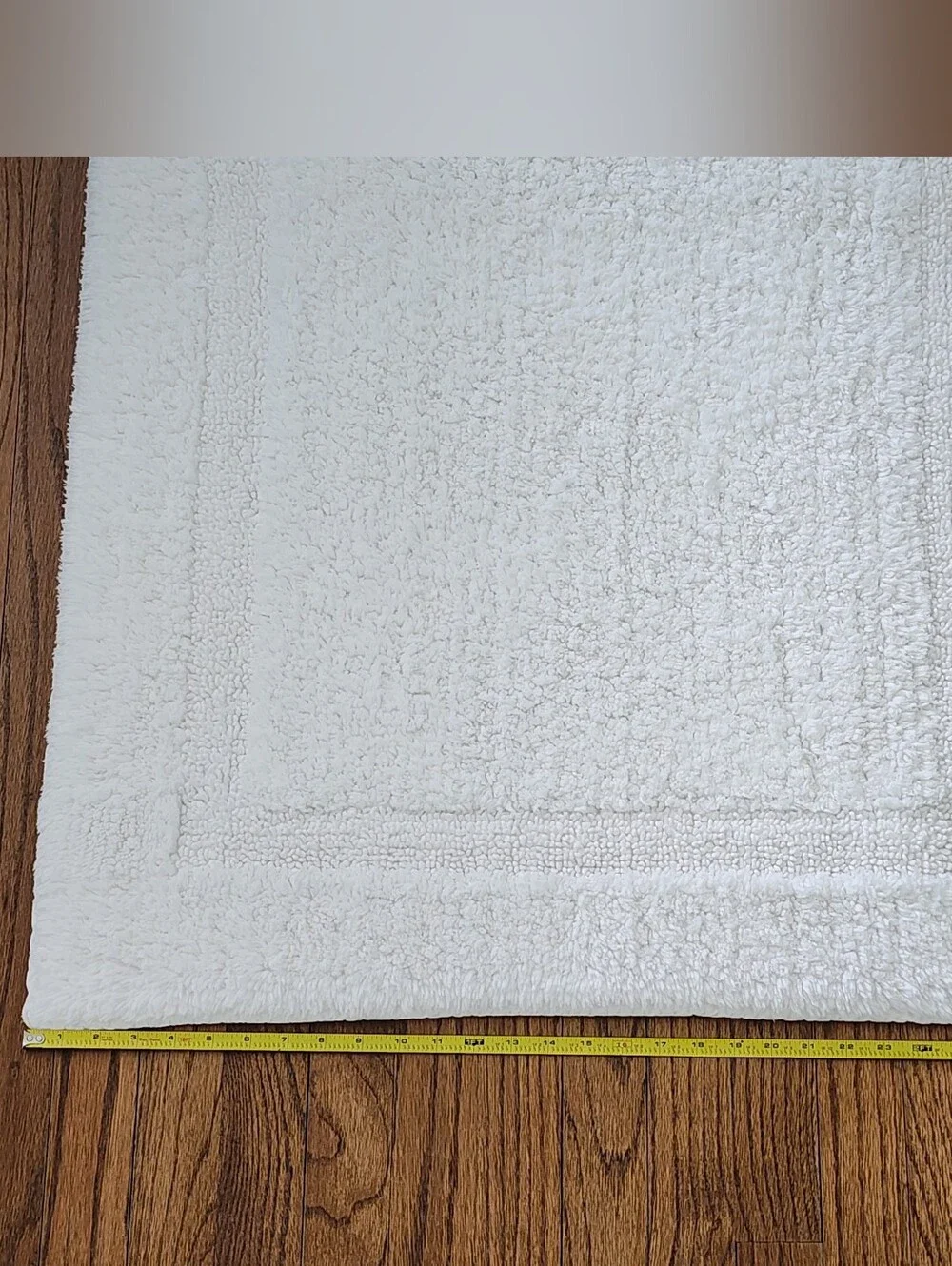 Restoration Hardware White Plush Cotton Large Bath Mat Bathroom Rug 30